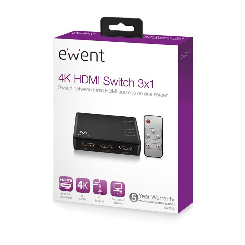 Ewent EW3730 video switch HDMI