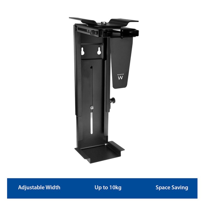 Ewent EW1293 support pour unité centrale Support de CPU sous le bureau Noir