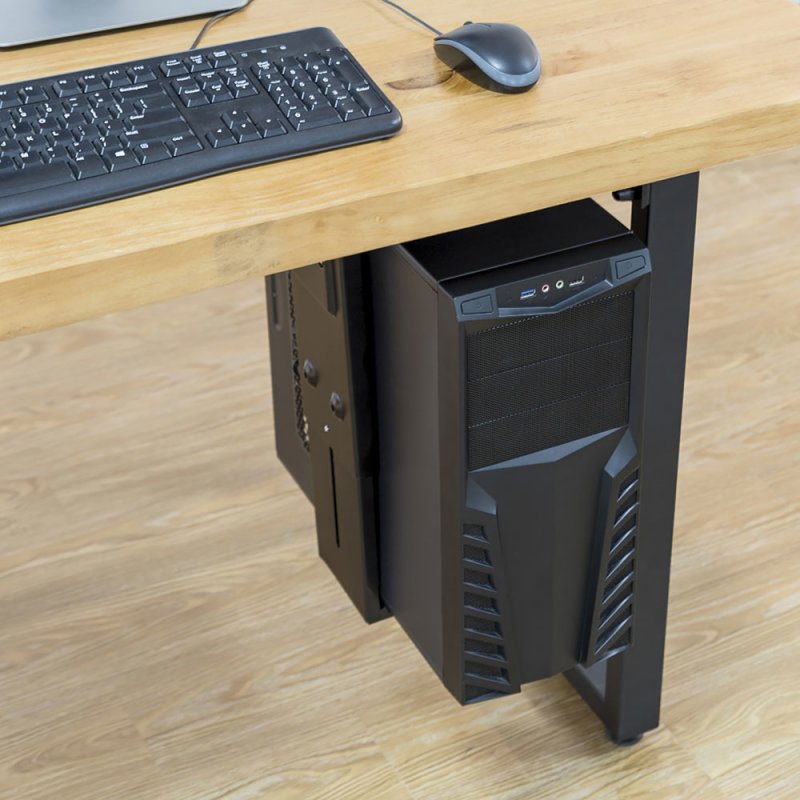 Ewent EW1293 support pour unité centrale Support de CPU sous le bureau Noir