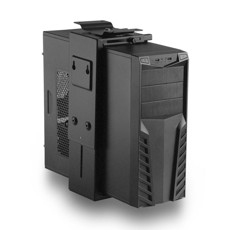 Ewent EW1293 support pour unité centrale Support de CPU sous le bureau Noir