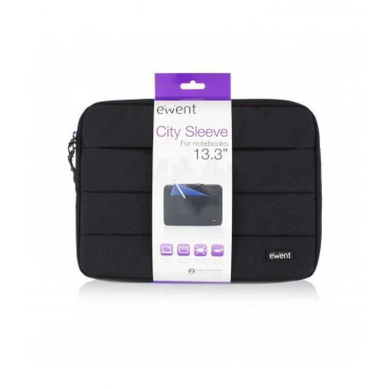 Ewent City 33.8 cm (13.3") Sleeve case Black