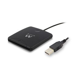Ewent EW1052 lecteur de cartes à puce USB USB 2.0 Noir