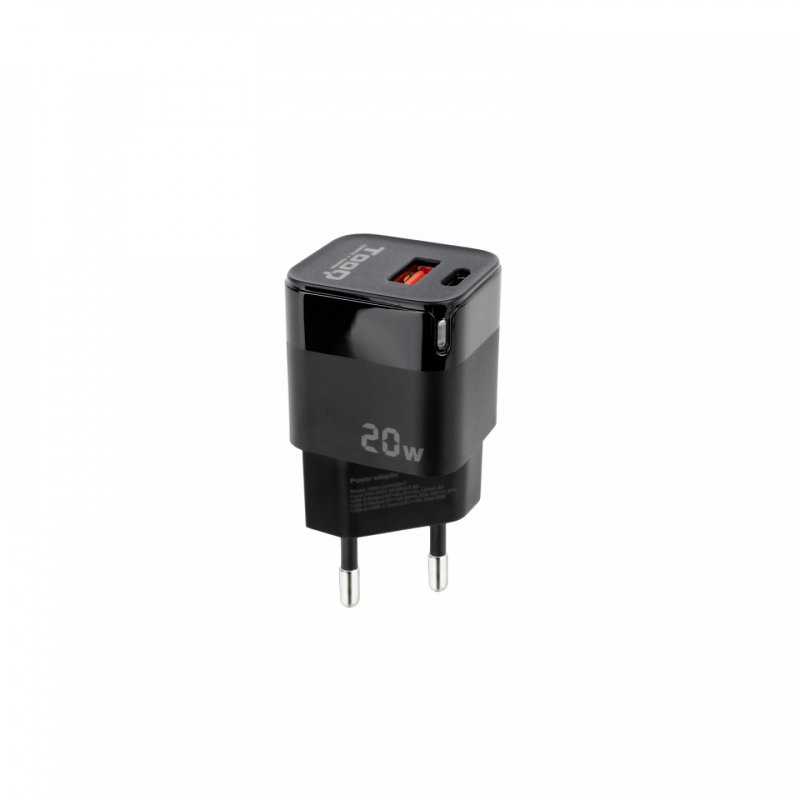 TooQ TQWC-QCPD20 chargeur d'appareils mobiles Universel Noir Secteur Charge rapide Intérieure