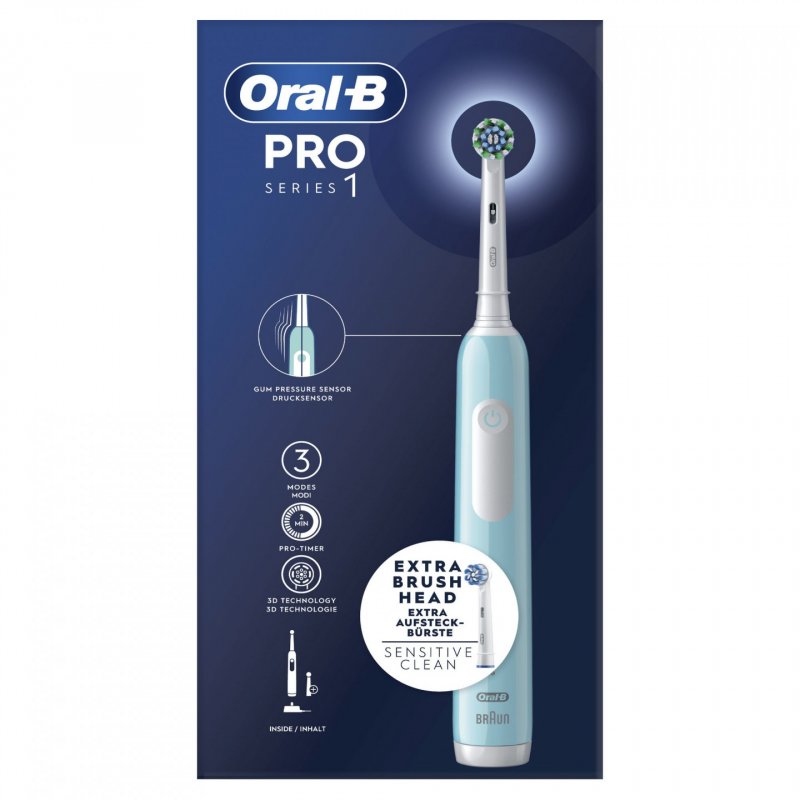 Oral-B Pro Series 1 Adulte Brosse à dents oscillante Bleu, Blanc