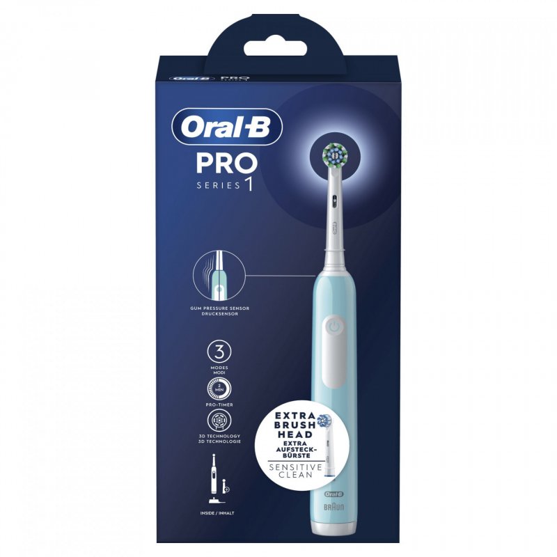 Oral-B Pro Series 1 Adult Oscillating toothbrush Blue, White