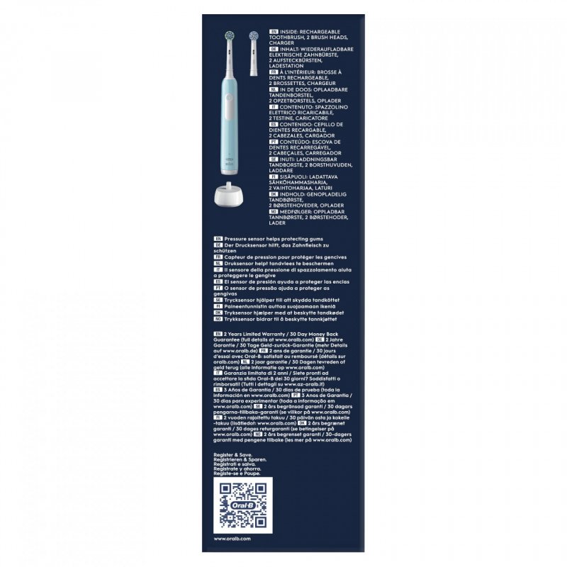 Oral-B Pro Series 1 Adulte Brosse à dents oscillante Bleu, Blanc
