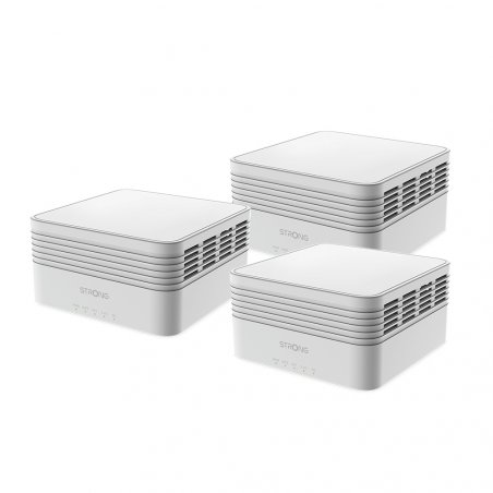 Strong MESHTRIAX3000 mesh wi-fi system Dual-band (2.4 GHz / 5 GHz) Wi-Fi 6 (802.11ax) White 3 Internal