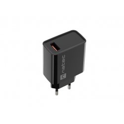 NATEC RIBERA Universal Black AC Fast charging Indoor