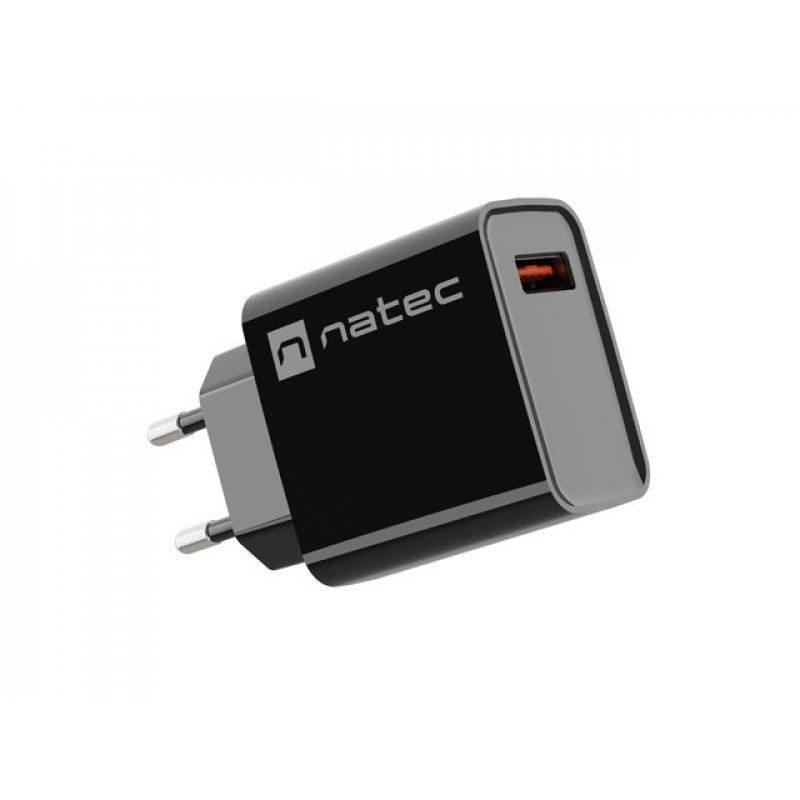 NATEC RIBERA Universal Black AC Fast charging Indoor