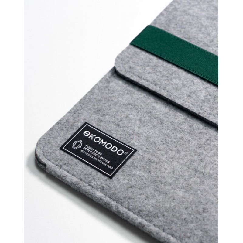 EKOMODO HR-014 laptop case 38.1 cm (15") Cover Green, Grey
