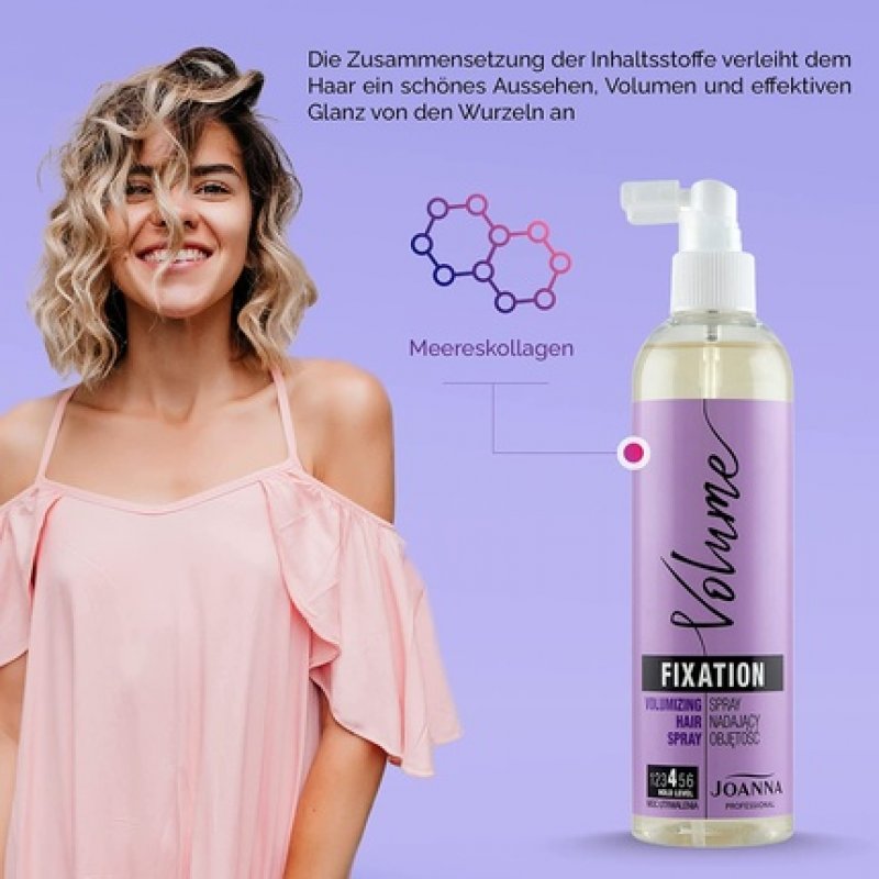 JOANNA Professional Volumizing Hair Spray 300ml - For Styling and Care of Fine, Smooth, and Sensitive Hair