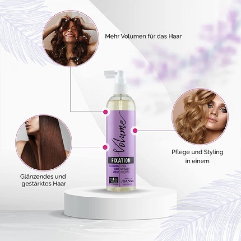 JOANNA Professional Volumizing Hair Spray 300ml - For Styling and Care of Fine, Smooth, and Sensitive Hair