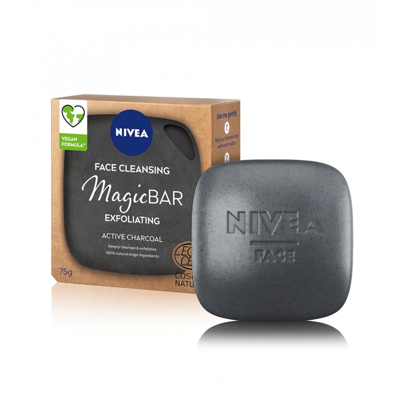 NIVEA MagicBAR Exfoliating Face Scrub, 75 g