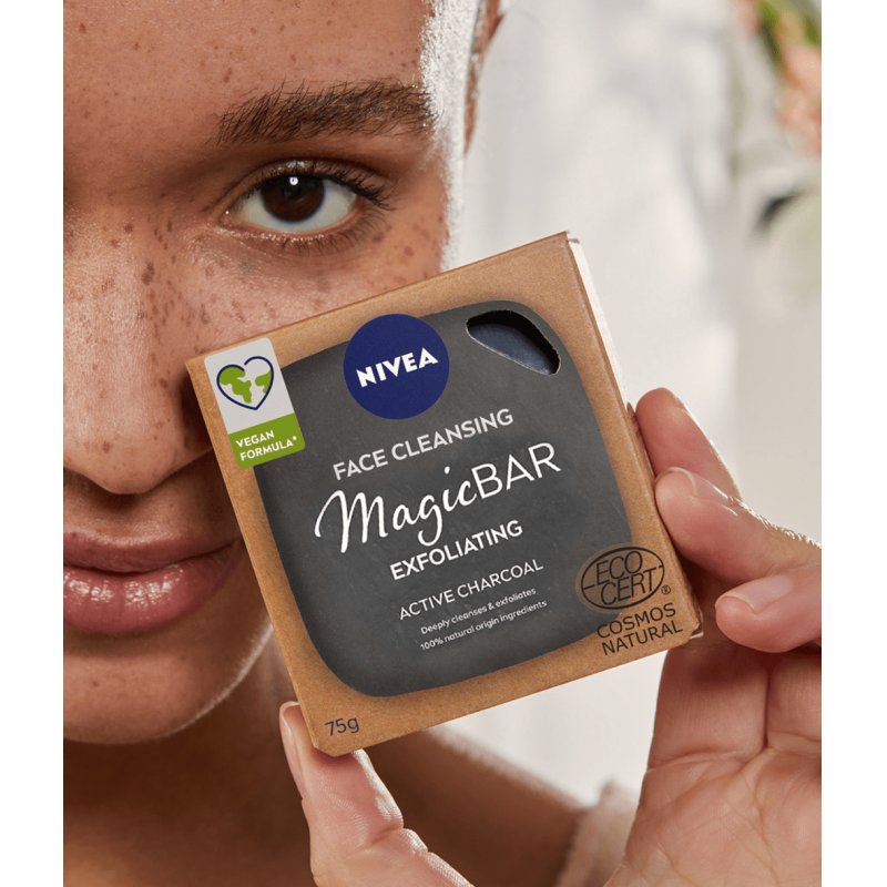 NIVEA MagicBAR Exfoliating Face Scrub, 75 g
