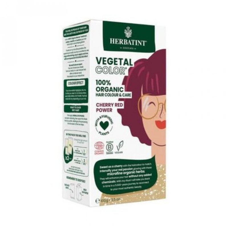 Herbatint Organic Cherry Red Power Vegetal Colour 100g
