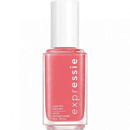 Essie Expressie Nail Polish Quick Dry Formula Vegan Angled Brush Pink Shimmer Nail Varnish 30 Trend and Snap 10ml