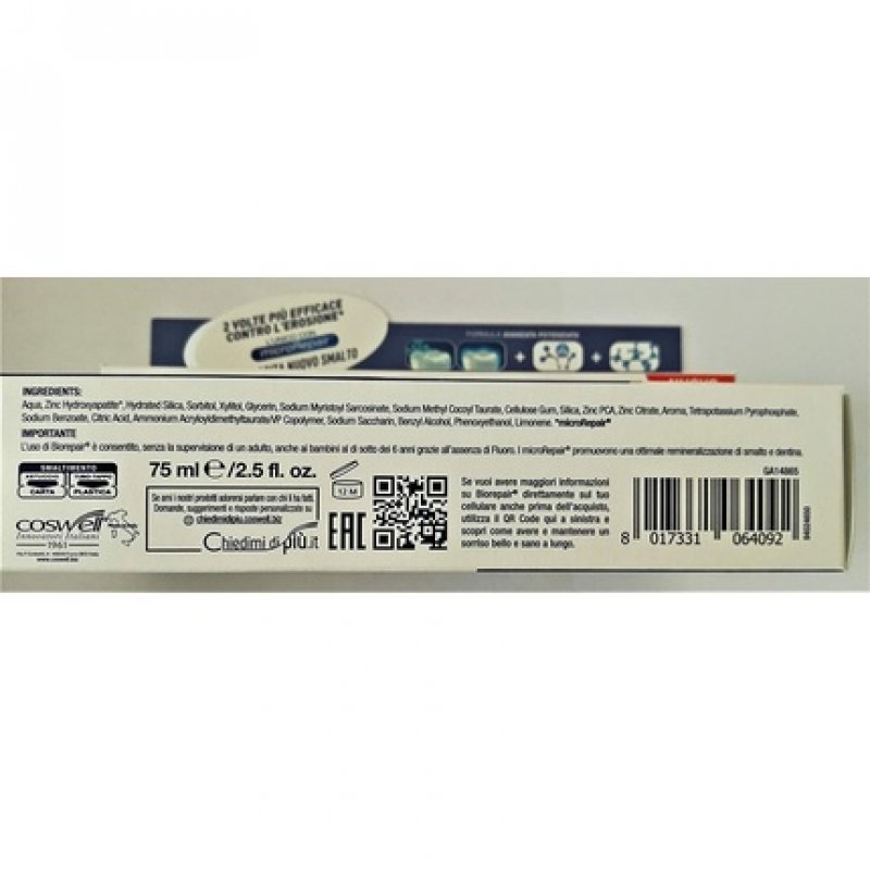 Biorepair Advanced Intensive Night Anti-Erosion Toothpaste 75ml