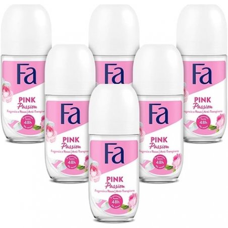 Fa Pink Passion Deodorant Roll-On 50ml - Pack of 6