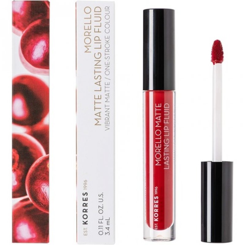 KORRES MORELLO Matte Lasting Lip Fluid No. 59 Brick Red 3.4ml