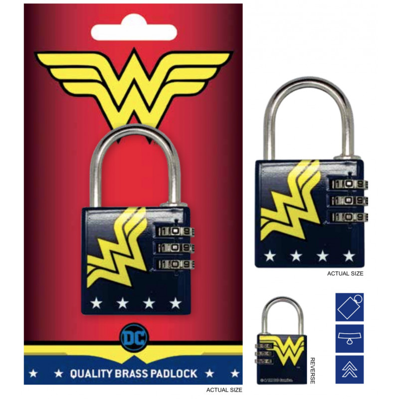 DC COMICS compatible - Cadenas avec code - Wonder Woman