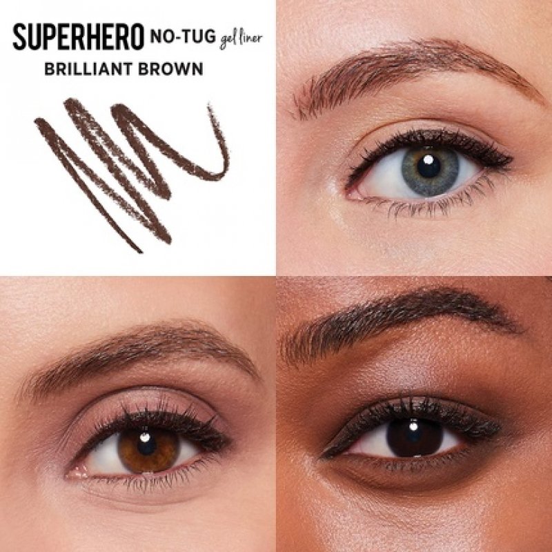 it COSMETICS Superhero No-Tug Gel Eyeliner Waterproof Blendable Formula 0.042 Oz Brilliant Brown