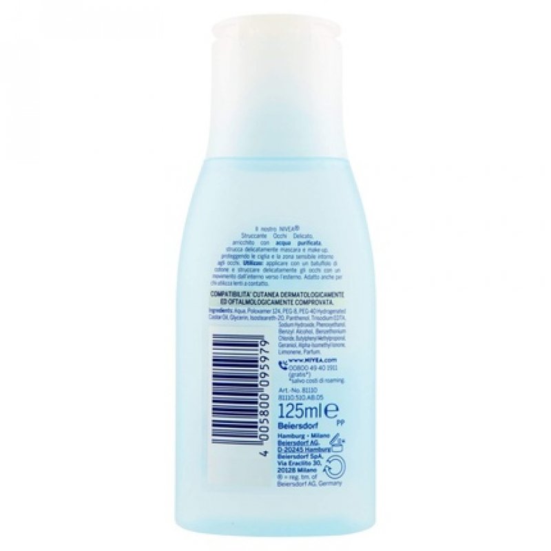 Nivea Eye Makeup Remover for Sensitive Skin 125ml