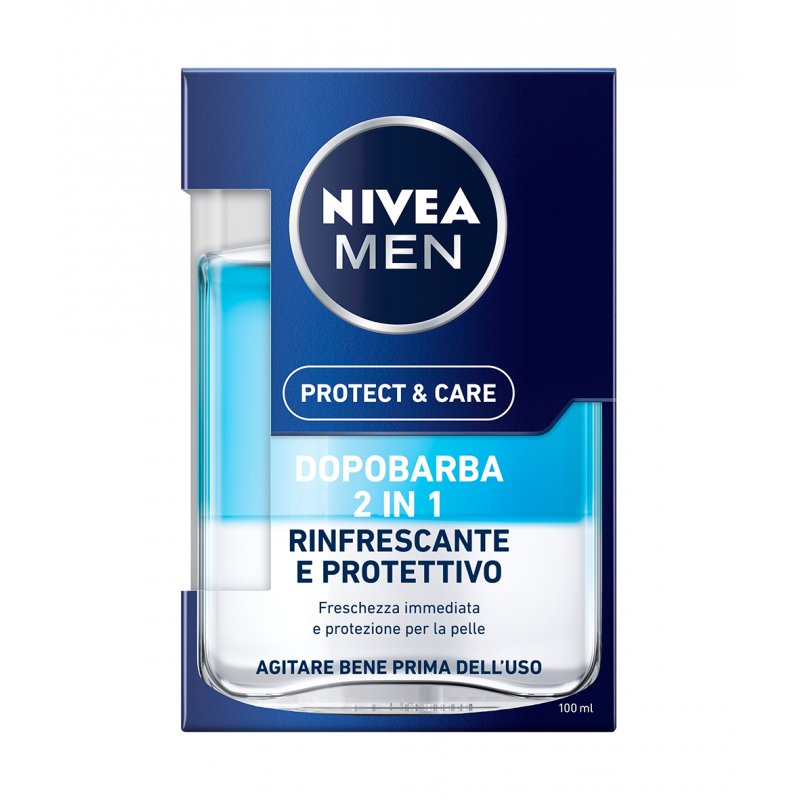 NIVEA Protect & Care Dopobarba 2 In 1 Rinfrescante E Protettivo Lotion après-rasage 100 ml