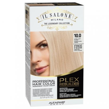 Il Salone Milano Plex Rebuilder Permanent Hair Color Cream 10.0 Extra Light Blonde Professional Hair Dye Kit