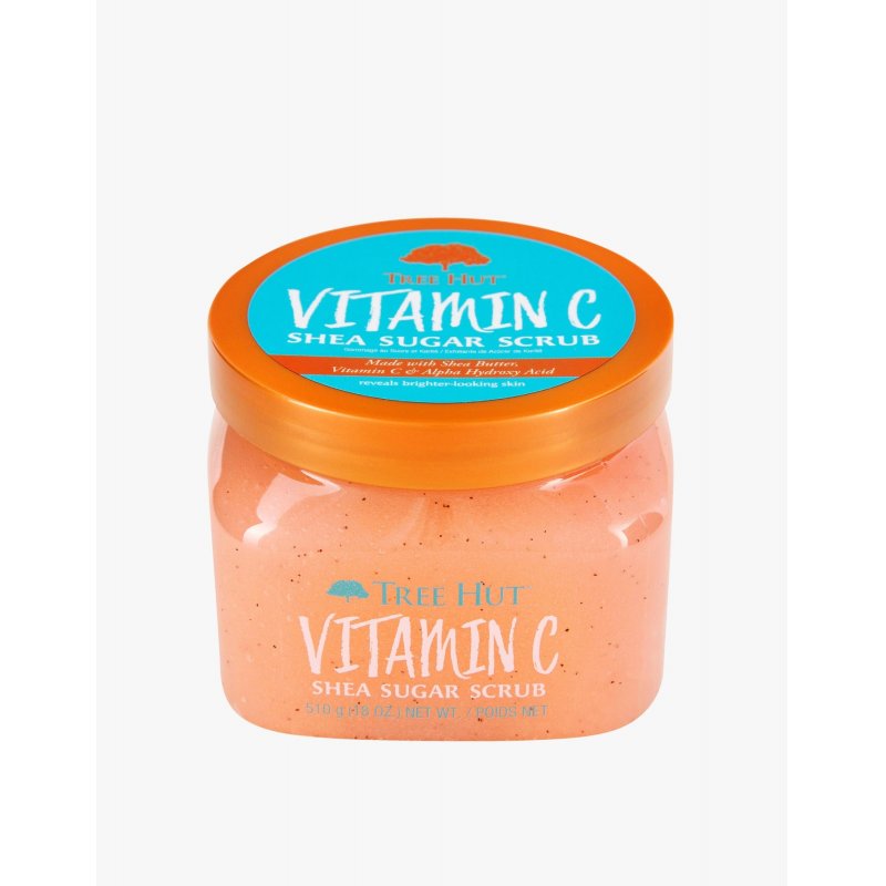 Tree Hut Shea Sugar Scrub with Vitamin C 18oz - Ultra Hydrating and Exfoliating for Essential Body Care