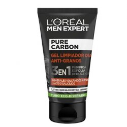 L'Oreal Men Expert Pure Charcoal 3in1 Anti-Grain Cleansing Gel 100ml