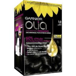 Garnier Olia Ammonia Free Permanent Oil Dye Absolute Black Noir Absolu