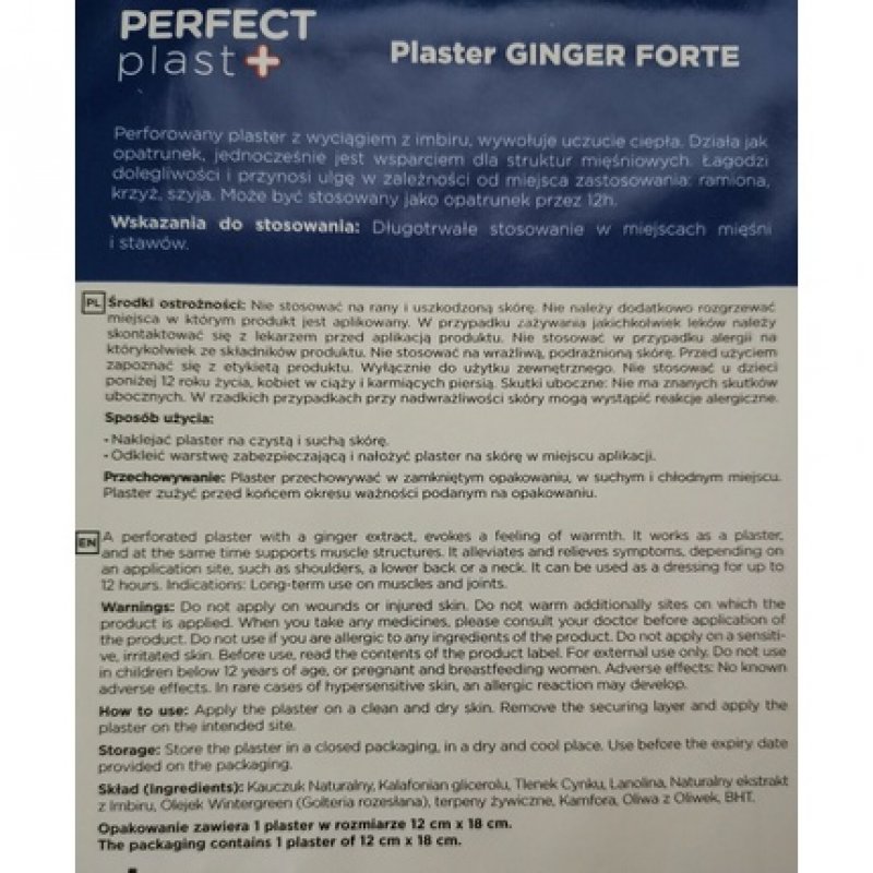 Ntrade ActivePlast Warming Patch Perfect Plast Herbalex