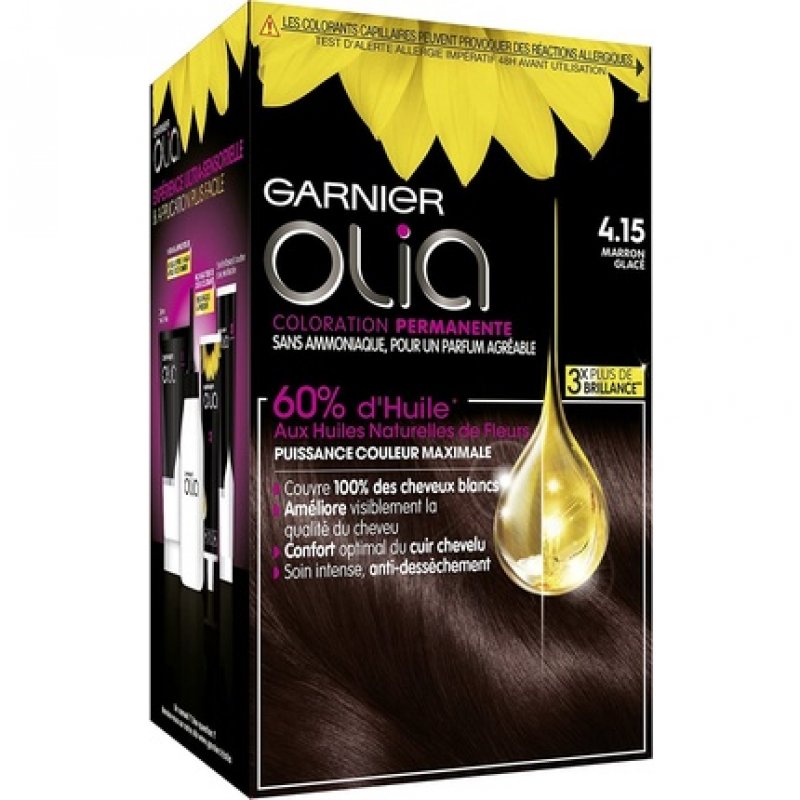 Garnier Olia Ammonia-Free Oil-Based 4.15 Chestnut Brown Hair Dye