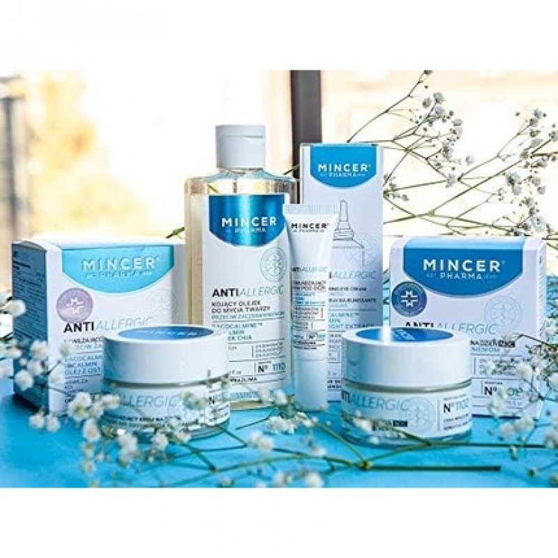 Mincer Pharma Anti-Allergic Soothing Cleansing Protective Oil Face Wash for Sensitive Skin with Bacocalmine, Iricalmin