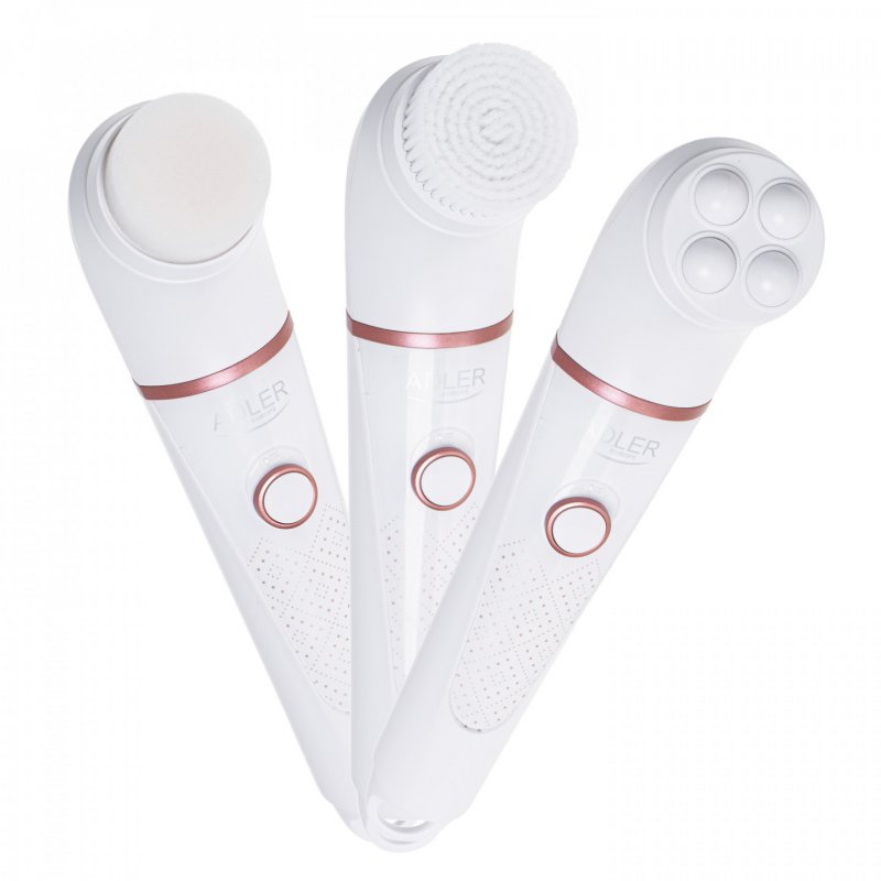 Adler AD 2178 brosse de nettoyage du visage Brosse vibrante et rotative Blanc Batterie