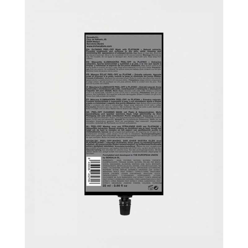 Iroha Nature Peel Off Glowing Mask Platinum 4 uses