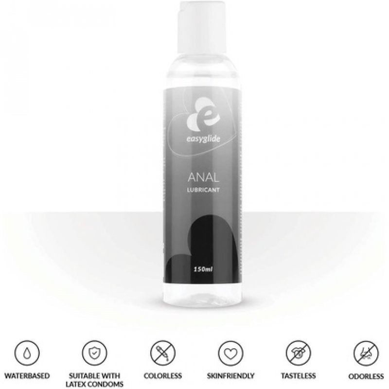 EasyGlide Water-Based Anal Lubricant - Compatible with Latex and Silicone 150ml