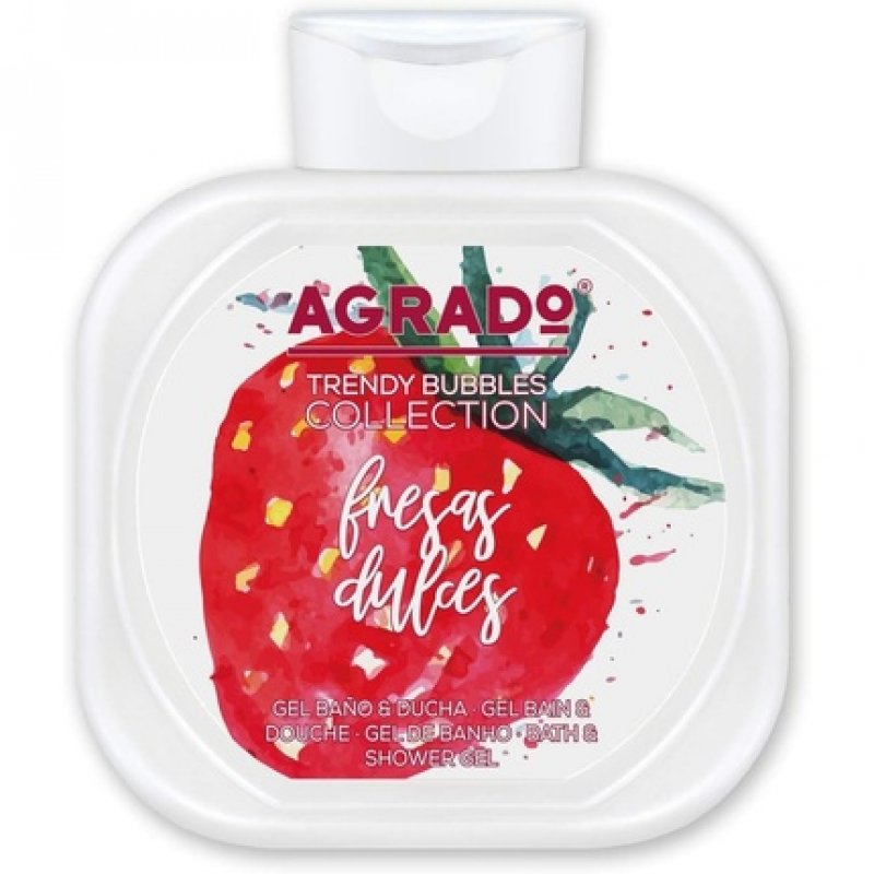 Trendy Bubbles Fruit Collection Sweet Strawberry Bath and Shower Gel 750ml