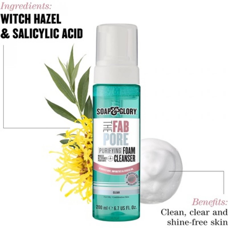 Soap & Glory The Fab Pore Purifying Foam Cleanser 200ml
