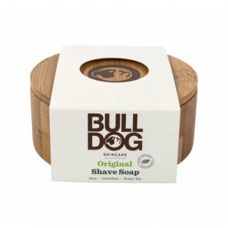 Bulldog Original Shave Soap in Bamboo Box 100g