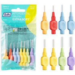 TEPE Interdental Brushes Extra Soft Mixed Pack 0.45-1.1mm - Pack of 8