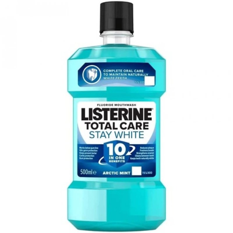 Listerine Advanced Stay White Tartar Control Mouthwash 500ml