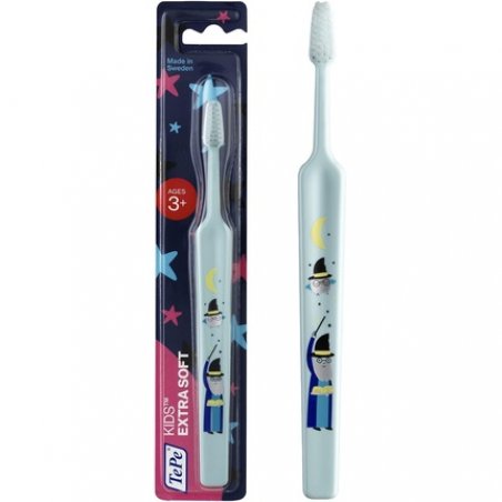 TePe Kids Select Compact X-Soft Ages 3 Extra Soft and Fun Zoo Animal Design Children's Toothbrush 1 Count