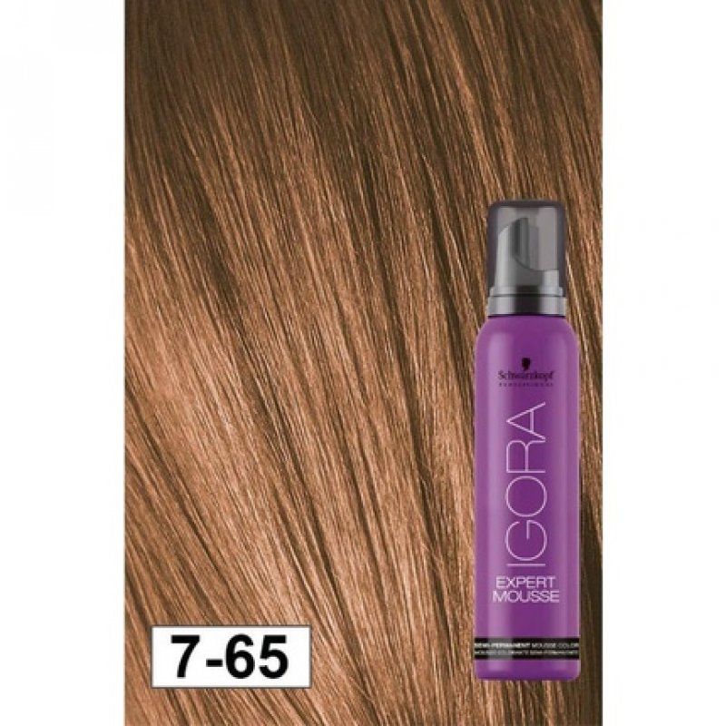 Schwarzkopf IGORA Expert Mousse 7-65 Medium Blonde Chocolate Gold 100ml Hair Color
