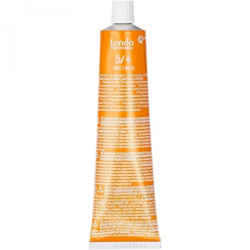 Londa Professional Intensive Toning Hair Colour 5/4 Light Brown/Brown-Copper 60ml - Pack of 2