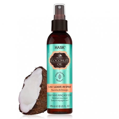 HASK Nourishing Coconut Monoi 5-in-1 Leave In Conditioner Spray for All Hair Types 6 fl oz