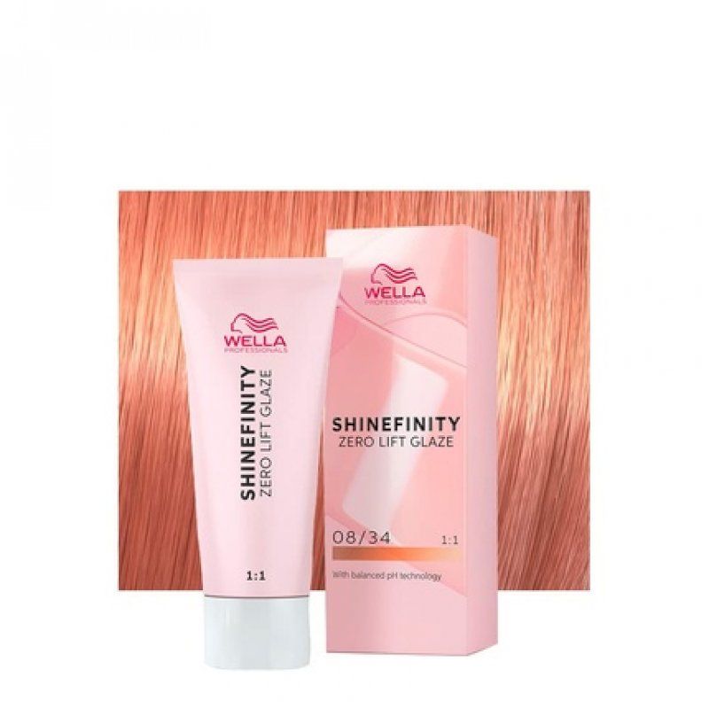 Wella Shinefinity Spicy Ginger 08/34 Light Golden Copper Blonde 60ml
