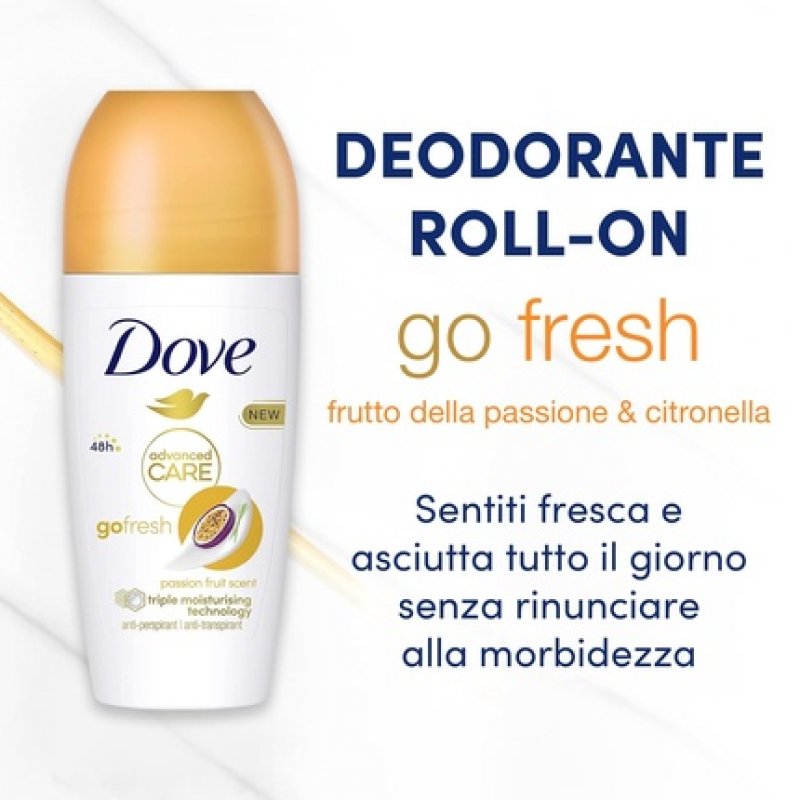 Dove Advanced Care Passion Fruit Deodorant Antiperspirant 48 Hour Protection 50ml