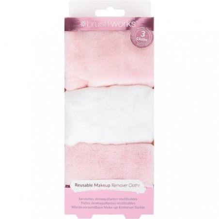 Brushworks Makeup Remover Cloths - Pack of 3