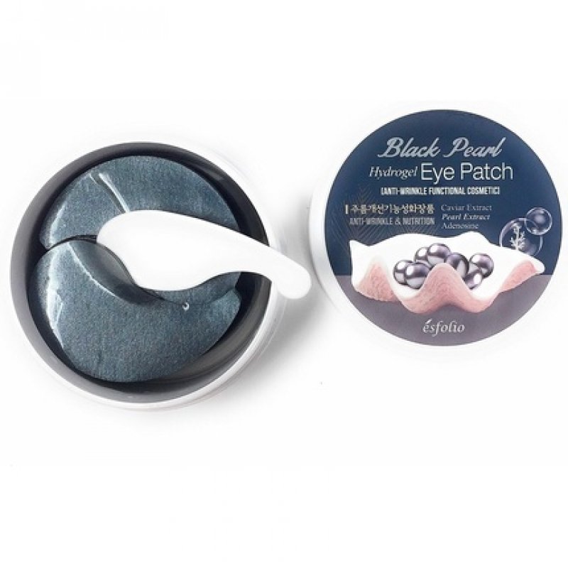 Esfolio Black Pearl Hydrogel Eye Patch Anti-Wrinkle Functional Cosmetic Fine Lines Brightening Rejuvenation Dark Circles